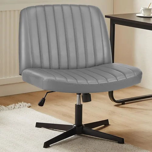 Vista 27 de DUMOS Criss Cross Chair, Cross Legged Vanity Chair, Home Office Beige