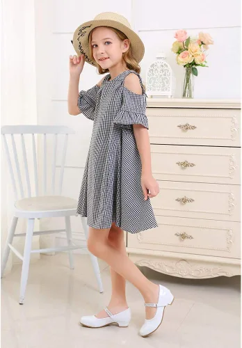 Vista 7 de Stelle Zapatos de vestir para niñas pequeñas, zapatos de tacón bajo para niña, zapatos planos Mary Jane para uniforme escolar, boda