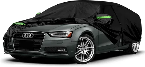 Vista 18 de Fundas impermeables para automóvil de repuesto para Fiat 1957-1975 500/500L/500F, 6 capas para todo tipo de clima, funda de automóvil con puerta