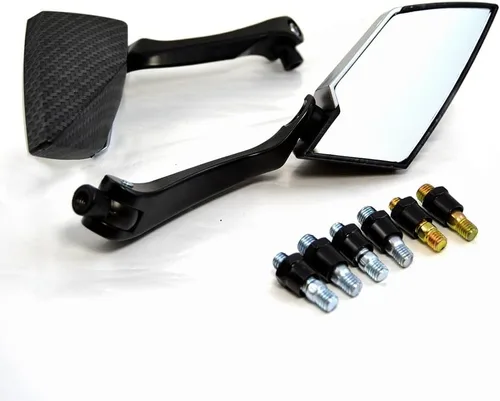 Vista 3 de SCUUBE Espejo retrovisor para motocicleta Kawasaki ER6F ER6N Z750 Z1000 Z800 Z900 Scooter E-Bike Espejo retrovisor Espejo trasero 0.315 in 0.394 in