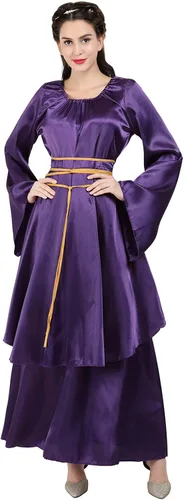 Vista 110 de Kranchungel - Vestidos renacentistas de estilo medieval/irlandés/campesino para mujer; disfraz de hada, para bailes