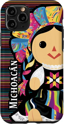 Vista 13 de Funda para iPhone 12 mini Michoacan Monita Muneca Maria de Trapo Mexicana