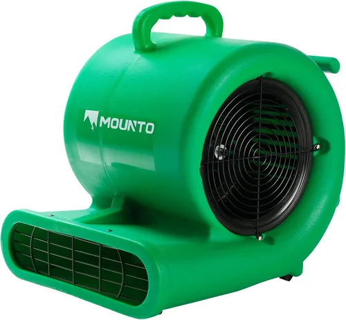 Vista 3 de Mounto Ventilador de secado de suelo Air Mover de 1/3hp de 2000 cfm, motor de aire de 3 velocidades con salida GFCI doble, cable de alimentación