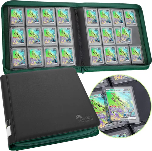 Vista 30 de Toploader - Carpeta de almacenamiento para tarjetas intercambiables, 384 12 bolsillos para Yugioh, MTG, TCG, carpetas de tarjetas para tarjetas