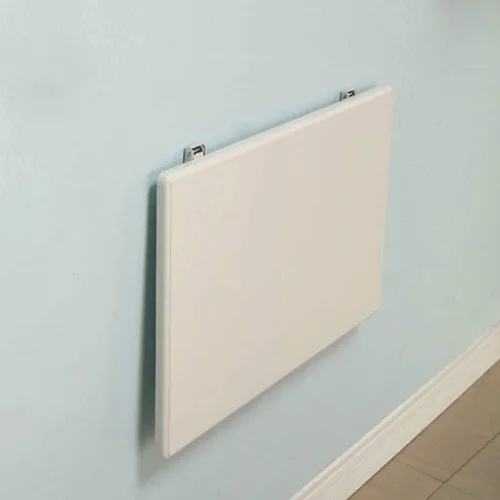 Vista 8 de Mesa plegable de pared, escritorio de aprendizaje para computadora, escritorio de estudio, mesa auxiliar de doble soporte, escritorio de caballete