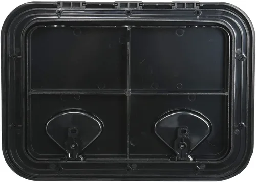Vista 8 de Amarine Made Boat Hatch, 17.3" X 12.4" Boat Access Hatch, Marine Hatch Negro