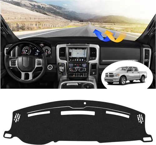 Vista 82 de FIILINES Cubierta para tablero Compatible con Mazda 3 2010-2013 Accesorios Tapete para tablero para Mazda 3 Accesorios Tapete para salpicadero