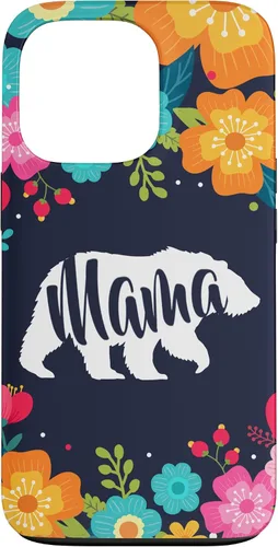 Vista 10 de Mama Bear - Funda para iPhone 17 con diseño de flores florales