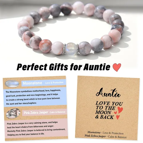 Vista 2 de Aunt Gifts from Niece Auntie Gifts Aunt Gifts from Nephew Best Aunt Ever Gifts Bracelet Birthday Mothers Day Gift Just Because Gifts for Her