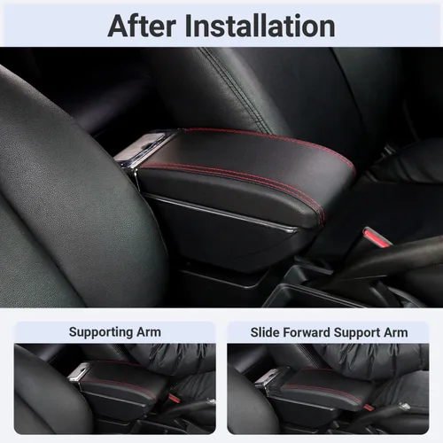 Vista 6 de Para Mazda CX-3 Apoyabrazos Mazda 2 Skyactiv Versión Centro Del Coche Consola Contenedor Reposabrazos Reemplazo CX3 Accesorios Piezas