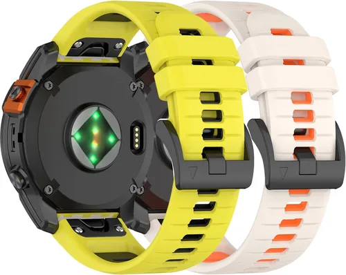 Vista 10 de Correa deportiva de silicona transpirable compatible con Garmin Approach S70 de 1.65 pulgadas, 1.77 pulgadas, Forerunner 570 de 1.65 y 1.77
