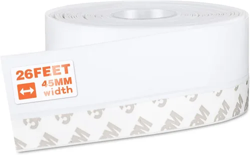 Vista 10 de MIKOSI cinta de sellado de silicona de 26 pies, cinta adhesiva para puertas, ventanas, huecos de duchas