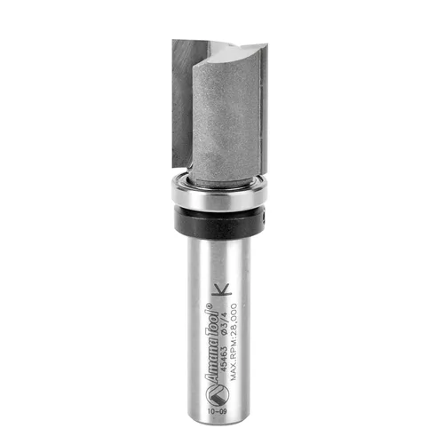 Vista 32 de Amana Tool 45487 - Broca de carburo con punta de carburo, 45487, vástago de 1/2 x 1/4 pulgadas con rodamiento de bolas superior