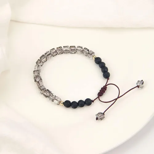 Vista 6 de LIAGZA Anxiety Stress Healing Crystal Rose Quartz Bead Bracelet Healing Crystals Stone Jewelry Beaded Charm Fashion Strand Bracelets Anti Depression