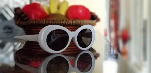 Vista 4 de Lxnoap Gafas de sol de marco grueso ovaladas retro atrevidas, gafas de sol ovaladas retro de Y2k, gafas de sol ovaladas ovaladas retro Mod Kurt