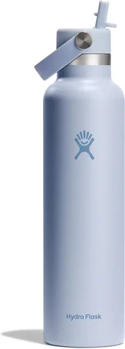 Vista 11 de Hydro Flask Water Bottle - Insulated Stainless Steel - Straw Lid, Non Spill, Leakproof 24 Oz Agave Green verde ( Agave Green )