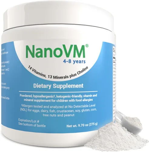 Vista 12 de 1-3 años, multivitamínico sin alérgenos para niños, suplemento dietético sin sabor, suplemento en polvo con 14 vitaminas y 13 minerales, vitaminas