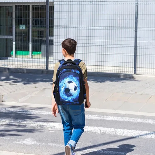 Vista 7 de Meisohua Mochila escolar para niñas y niños, mochila para niñas y niños, mochila escolar primaria, mochila casual para niños y niñas, Mochila