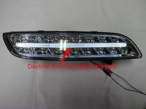 Vista 4 de ATEX LED parachoques DRL niebla luz señal lámpara para 911 997 Carrera 4S GT3 2005 ~ 2009 *no compatible con el modelo Turble*