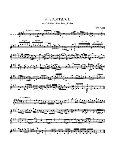 Vista 3 de 12 FANTAISIES POUR VIOLON SANS BASSE TWV 40 14-25