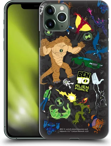 Vista 9 de Head Case Designs Funda rígida con licencia oficial de Ben 10: Alien Force Ben's Jacket Graphics compatible con Apple iPhone 11 Pro Max