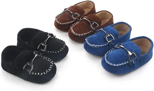 Vista 7 de Zapatos Oxford de piel sintética para niños y niñas, adecuados para gatear, vestido de boda, fiestas de cumpleaños y cualquier ocasión