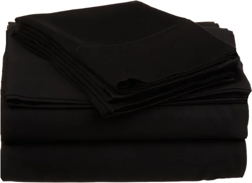 Vista 6 de Ropa de cama de algodón egipcio oro Solid satén 6pcs cama hoja Set 100% algodón egipcio de 600 hilos, Solid, 21 inches Deep Pocket