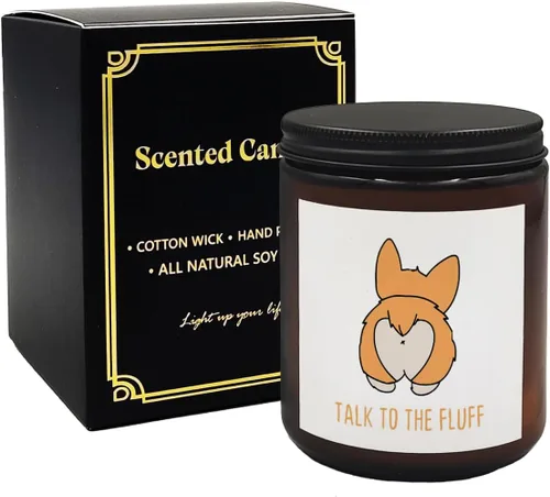 Vista 8 de Mancheng-zi Regalos Pitbull: divertidas velas para perros Pitbull, cuidado con las velas perfumadas