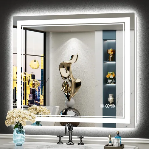 Vista 52 de 24x32 LED Bathroom Mirror, Backlit & Front Lit Lighted Mirror Retroiluminado+luz frontal