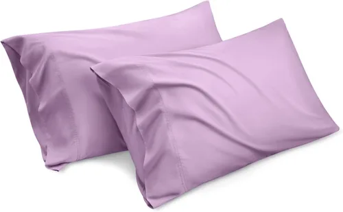 Vista 5 de Luxury Hotel Collection - Juego de 2 fundas de almohada tamaño King, color beige liso, microfibra cepillada suave, resistente a las arrugas