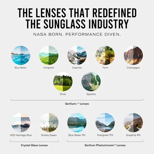 Vista 9 de Revo Arnés de gafas de sol: lente polarizada con marco rectangular de envoltura deportiva