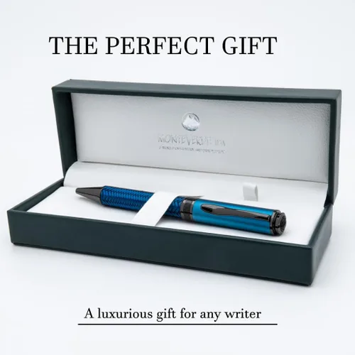 Vista 5 de Monteverde USA Innova Formula M Blue Bolígrafo Elegante instrumento de escritura con recambio estilo Parker Azul