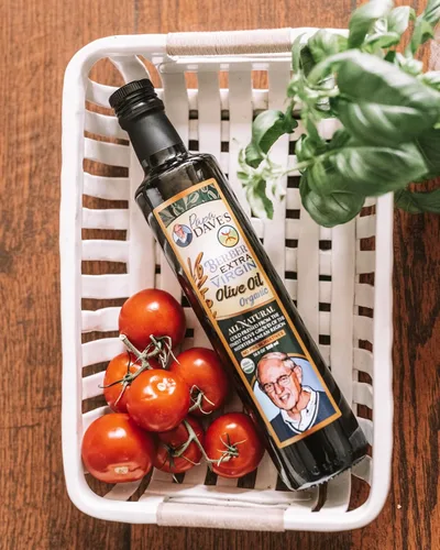 Vista 9 de Papa Dave's Aceite de oliva virgen extra orgánico certificado por USDA, contiene polifenol primero prensado en frío, aceite de oliva rico