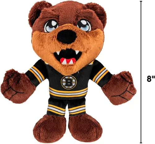 Vista 3 de Bleacher Creatures Boston Bruins Blades 8" Kuricha Mascot Sentada de Peluche - Suave Inspirado en Mascota Chibi de la NHL
