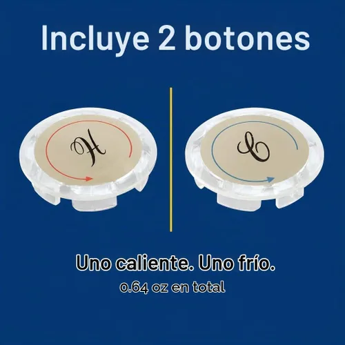 Vista 4 de Prime-Line MP54300 Botones de índice universales, 1-5/16 pulgadas