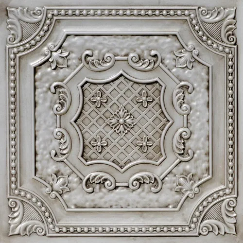 Vista 40 de DCT04 Elizabelthan Shield - Azulejo de techo de PVC de 2 x 2 pies (cubiertas / 200 pies cuadrados), gris pardo antiguo, 50 piezas Antique taupe