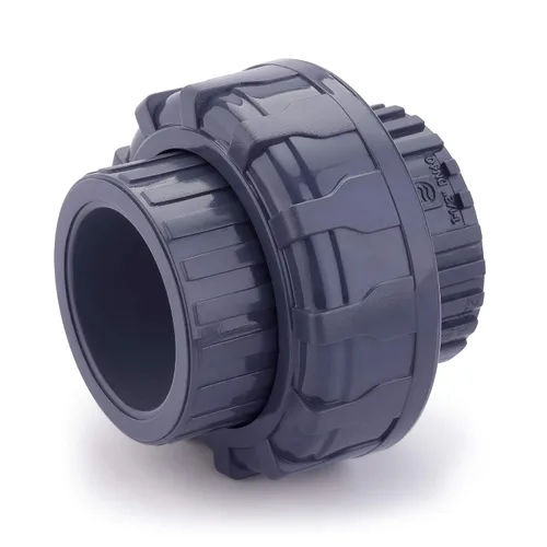 Vista 6 de Instalación de tubería de PVC, 0.5 "Union Jetstream, paquete de 2 piezas, Schedule 80, Gris, EPDM O-Ring, Socket x Socket, F1970, SCH80 (1/2")