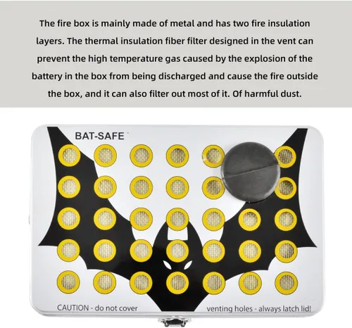 Vista 8 de Bat-Safe Lipo-batería de litio carga caja fuerte tamaño S