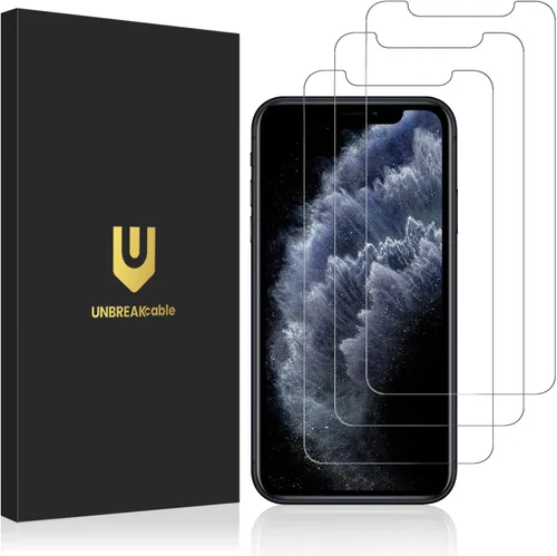 Vista 17 de UNBREAKcable Protector de pantalla de vidrio templado inastillable para iPhone SE 2022/SE 2020, iPhone 8/7 [paquete de 3] [99.99% transparente HD]