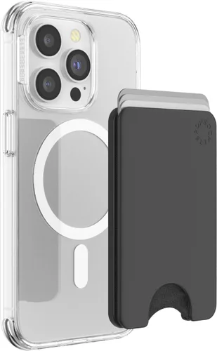 Vista 10 de Cartera para teléfono PopSockets con patada expandible, tarjetero para teléfono - Negro