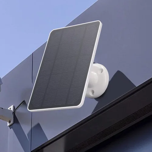 Vista 8 de Panel solar de 4W 5V para cámara al aire libre, para cámara con interfaz micro USB, para cámara de reflector, energía solar para el sistema