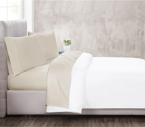 Vista 10 de Christian Siriano NY - Juego de sábanas y fundas de almohada de 3 piezas tamaño individual de 300 hilos - Colección satén de algodón - Azul