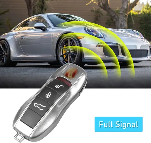 Vista 21 de Jaronx Funda compatible con llavero Porsche para Cayenne Panamera Macan 911