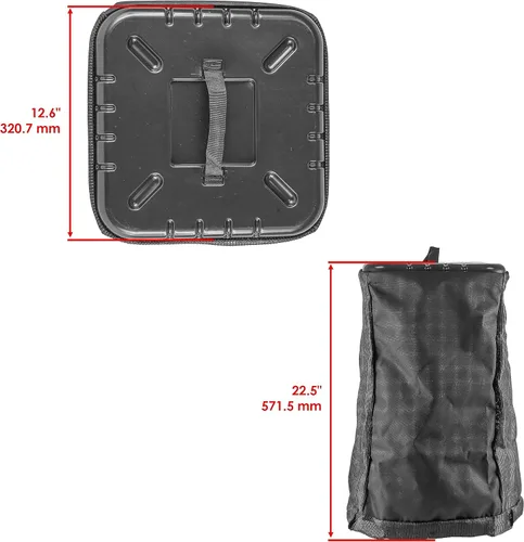 Vista 2 de Caltric Kit de bolsas de césped AM122416 compatible con tractores John Deere serie 100 y serie Z200