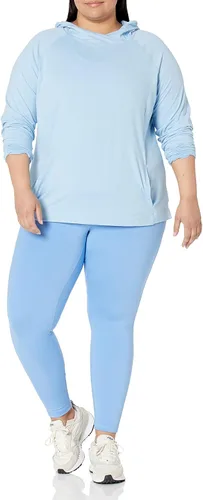 Vista 7 de Tienda Essentials Sudadera con capucha para mujer Brushed Tech Stretch Popover (disponible en tallas extragrandes)