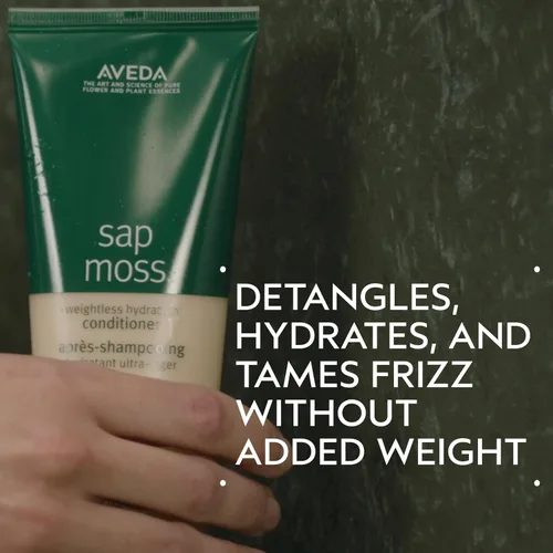 Vista 2 de Aveda Sap Moss Acondicionador de hidratación sin peso Hidrata, desenreda, combate el encrespamiento Sin silicona Acondicionador para cabello