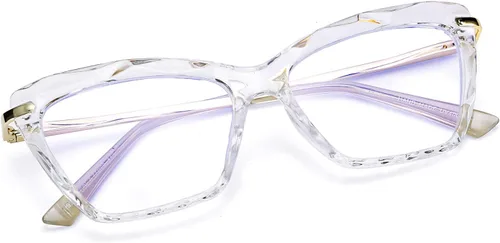 Vista 10 de FEISEDY Gafas de cristal con montura de ojo de gato con bloqueo de luz azul para computadora B2500