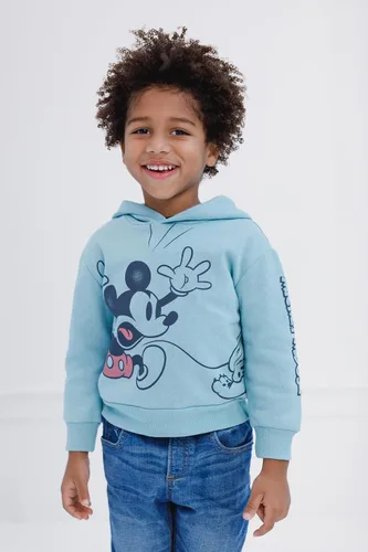 Vista 9 de Disney Mickey Mouse - Sudadera con capucha de forro polar para bebés y niños grandes (12 meses - 18-20)