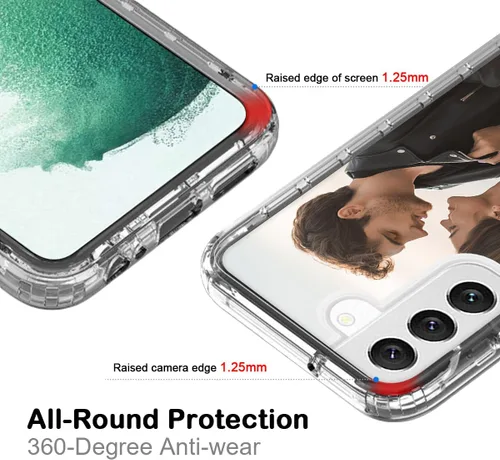 Vista 4 de Funda para teléfono con foto personalizada para Samsung Galaxy S22 5G, cubierta personalizada con imagen, texto, logotipo