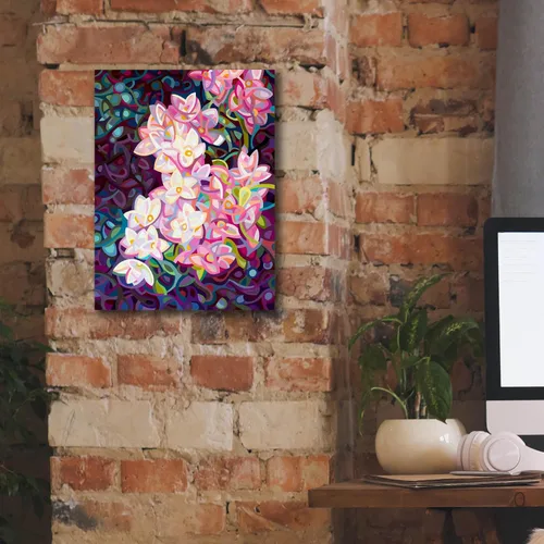 Vista 5 de Epic Graffiti 'Cascade' de Mandy Budan, arte de pared en lienzo, 12 x 16 pulgadas